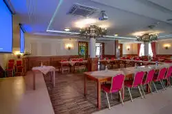 Bağlantılı yemek masaları – yandan görünüm