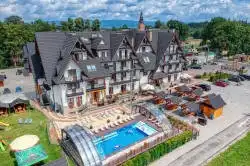Hotel Białka Tatrzańska Tatry - drone ile otel ve yüzme havuzu
